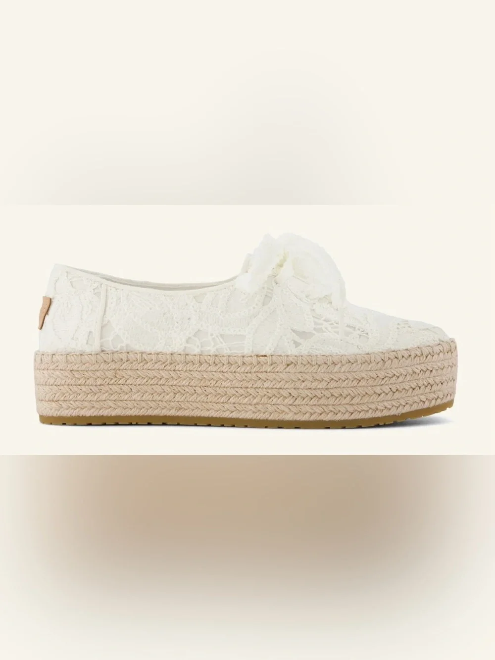 Tom’s Valencia Lace-Up Platform Espadrille